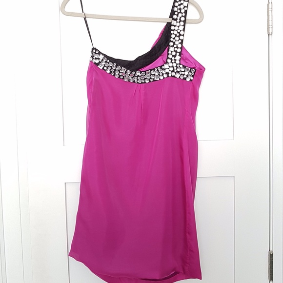 BEDO Pink One Shoulder Cocktail Dress - Picture 2 of 5